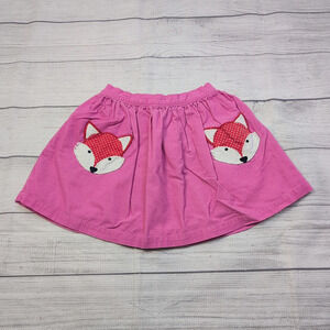 6/7 Mini Boden Corduroy Fox Skirt